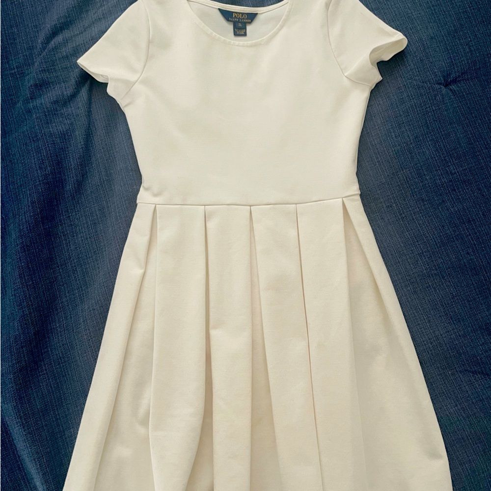 Pristine white girls size XL dress by Polo Ralph Lauren. No stains or rips.